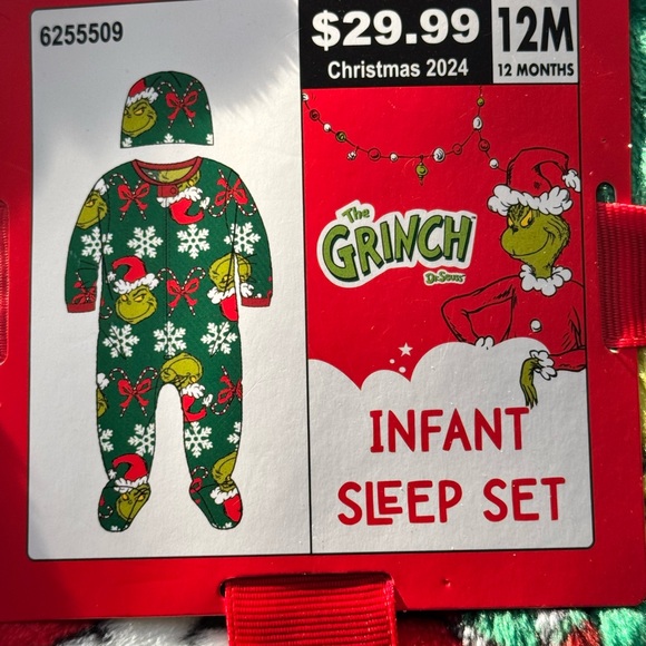 Dr Seuss Other - The Grinch Infant Sleep Set - Green